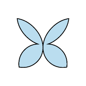 Papillon bleu